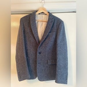 Asos Harris Tweed Wool Three Piece Suit